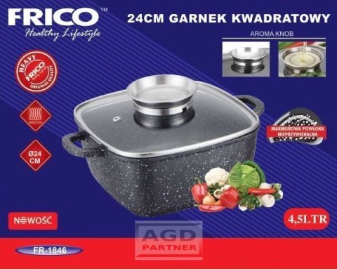BRYTFANNA / GARNEK GRANITOWY 4.5L 24cm EDENBERG [EB-1846]