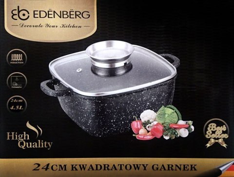 BRYTFANNA / GARNEK GRANITOWY 4.5L 24cm EDENBERG [EB-1846]