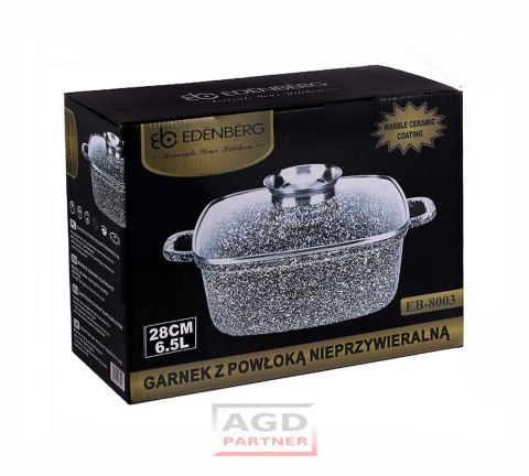 BRYTFANNA / GARNEK MARMUROWY 6.5L / 28cm EDENBERG [EB-8003]